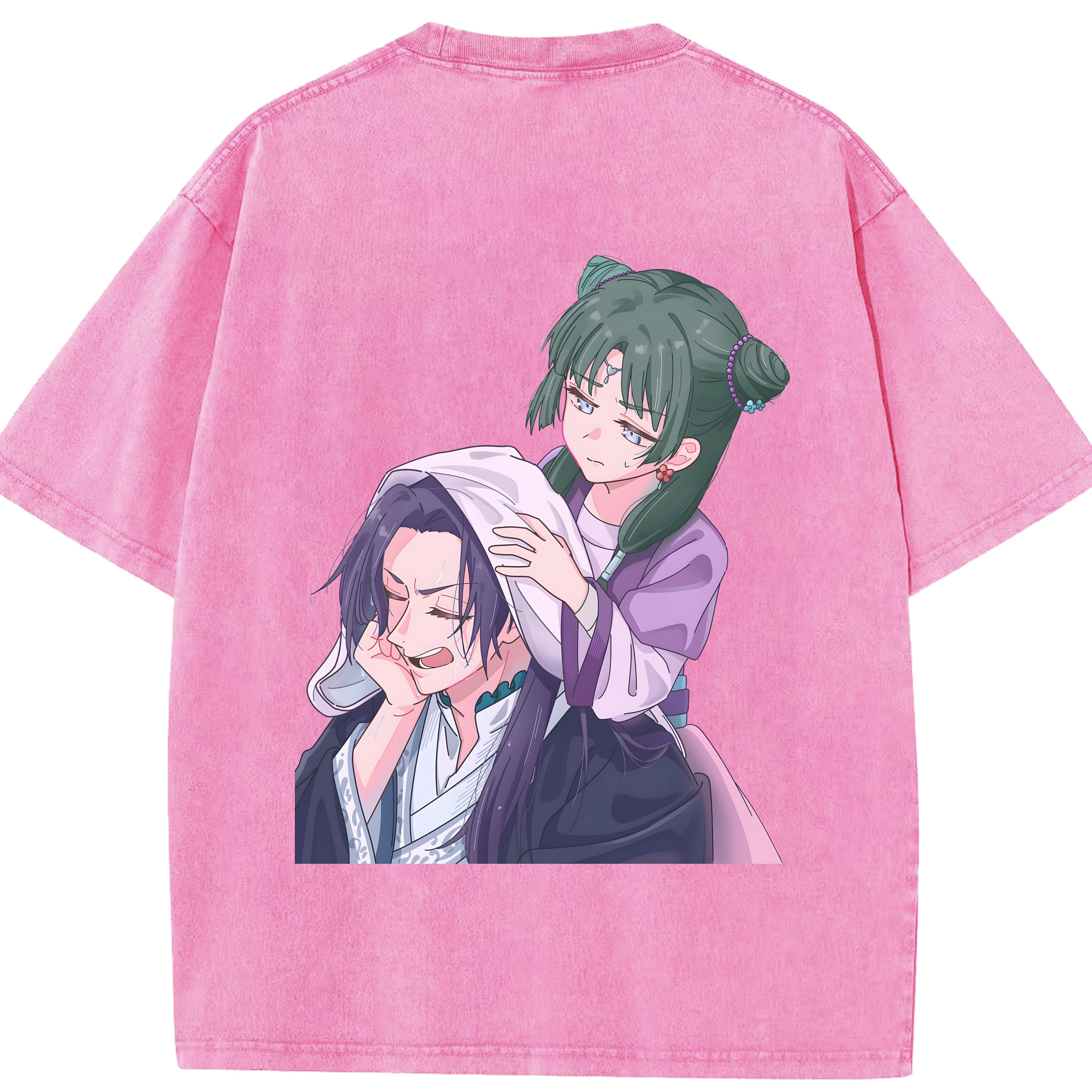 （画像用） 薬屋のひとりごと The Apothecary Diaries 綿100% ヴィンテージ風 半袖Tシャツ（背面プリント）